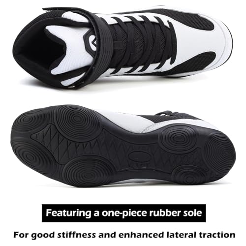 dimaiglobal men39s wrestling shoe fitness sneaker boxing shoes zero drop sole high top fighting shoes taekwondo karate martial arts training shoes
