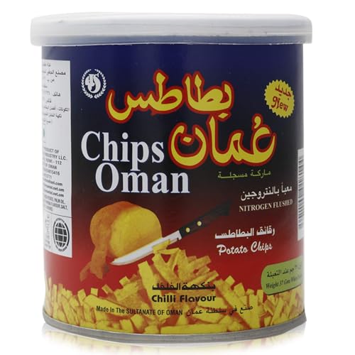 Chips Oman Potato Chips Can Chilli Flavor - 37g
