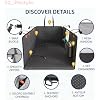 Katziela Back Seat Extender for Dogs-Large Space, Dog Car Seat Cover Hard Bottom Covered with 2 Foams Sturdy Backseat Extender for Dogs, Waterproof Dog Hammock for Car, SUV, Truck Car Bed 425Lbs