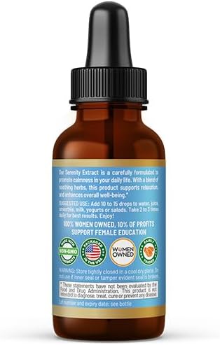 Herbal Goodness Serenity Liquid Extract – Chamomile, Lemon Balm, Valerian Root & Guava Leaf | Natural Calm Sleep Aid for Adults | Relaxing Botanical Blend for Calm, Rest & Wind-Down Support | 1 fl oz - Image 2