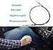 80605 Automatic Transmission Shifter Cable Eyelet End, Replacement for B&M Automotive Heavy Duty Performance Shifter Cable, 5ft Long Af72-1001 BMM-80605 0.25