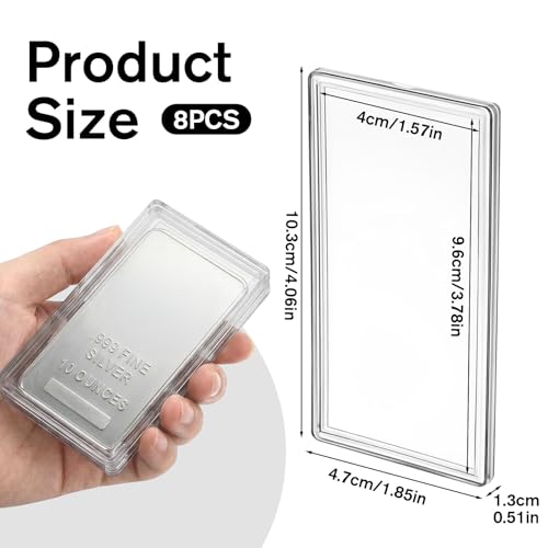 Estuche para barra de plata de 10 oz, set 8 piezas miniatura 2