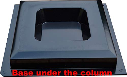 Concrete molds DIY Sold Mold for Concrete Decor Fence Pillar & Column Flower Garden Box F10 (Base Under The Column)