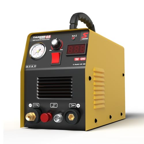 SUSEMSE Thunder 65 Plasmasnijder, piloontsteking, IGBT inverter, hoogfrequente plasmasnijder, 65 ampère piloot plasma snijmachine - Thunder 65 (230 V, snijstroom 20-65 A, snijvermogen tot 18 mm, 4-6 - Afbeelding 3