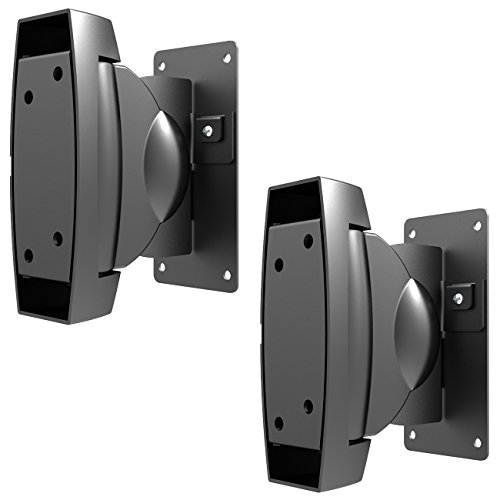 deleyCON Set 2X Altavoces Universales Soporte de Pared 10 Kg Giratorio Inclinable...