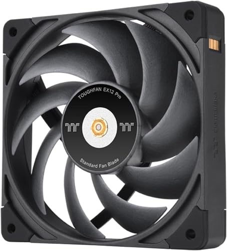 Image of Thermaltake TOUGHFAN EX14 Pro PC Cooling Fan, Magnetic Connection, Swappable Fan Blade, PWM Controlled 500~2000 RPM, Air Flow 119.6 CFM, 140mm Case /Radiator Fan (3 Pack) CL-F172-PL14BL-A