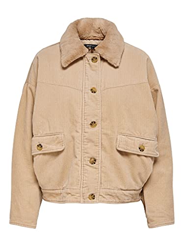 ONLY Damen kurz Blouson Übergangsjacke - OnlBitten Cord-Jacke...