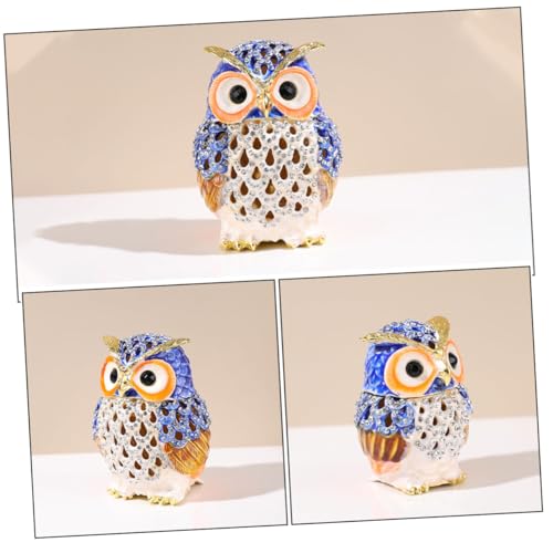 Boîte à bijoux hibou et rangement pour petits objets de voiture