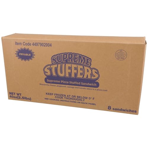 J and J Snack Supreme Stuffers Pizza with Serving Sleeve, 5 ounce -- 48 per case