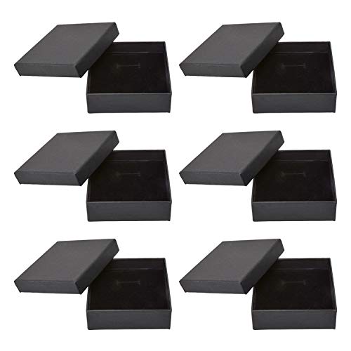 MOTZU 6er Pack Handgefertigte Mini Kraftpapier Schmuckschachteln Cover