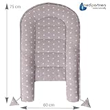 Medi Partners Katzenbett Hundebett 75x60x10cm Katzenschlafplatz Kleine Mittelgroße Hunde Kissen Kuschelbett Katzen Nest