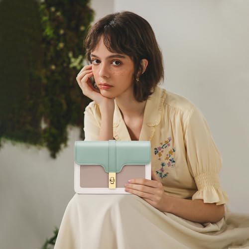 KKXIU Crossbody Bags for Women Trendy Vegan Leather Shoulder Purse with Adjustable Strap3