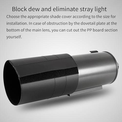 Mejora la observación astronómica con este parasol protector de rocío y luces 4
