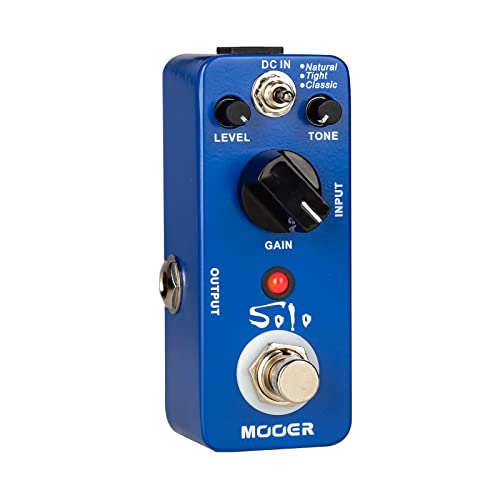 Image of MOOER Solo Distortion Guitar Effect Pedal, High Gain Distortion | 3 Modes, Natural /Tight /Classic, True Bypass, With Adjustable Tone And Volume, For Electric Guitar
