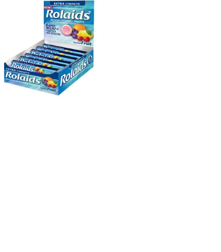 Rolaids Mint Flavor Heartburn Acid Indigestion Fast Acting Rapid Relief - 12 Rolls Of 12 Antacid Chewable Tablets (144 Tablets Total) #TOP9