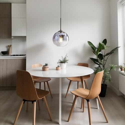 Lámpara colgante de vidrio E27 EKSED para iluminar sin deslumbrar cocinas oscuras 2