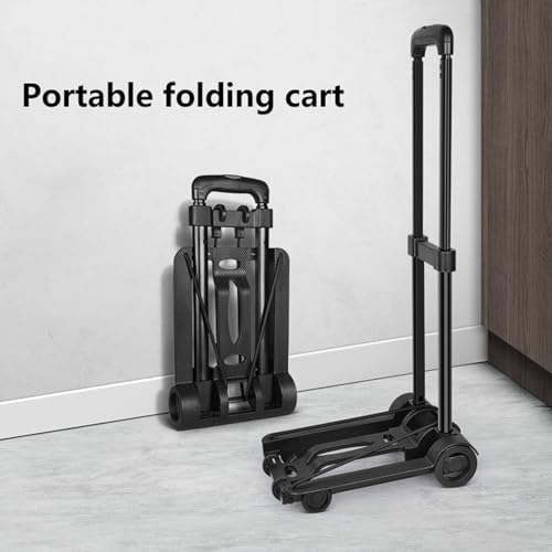 Carretilla plegable pequeña portátil con 2 ruedas miniatura 2