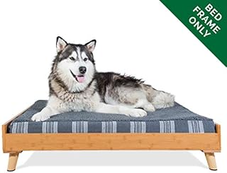 Furhaven Pet Dog Bed Frame | Mid-Century Modern Style Bed Frame Furniture