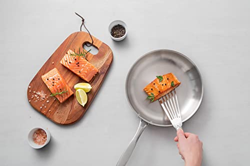 مقلاة جرانو من ترامونتينا من الستانلس ستيل مناسبة لمواقد الحثية والكهربائية والغازية والسيراميك والزجاج، أواني مطبخ، 30 سم، 3.4 لتر، 62155300