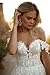 SyZRxyLe Bohemian Lace Appliques Wedding Dresses Long for Women Bride V-Neck Off Shoulder Open Back Bridal Gown with Sweep Train White Us12
