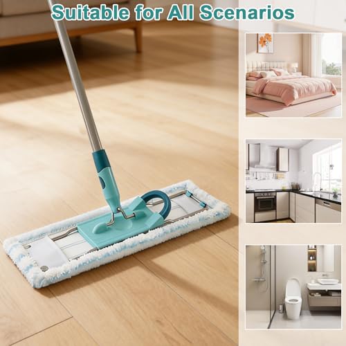 Romon Funda de Recambio Set de 3 para Leifheit, Fregona Microfibra para Mopa, Compatible con Profi XL Micro Duo/Cotton Plus, Lavable en Máquina 60°C, Adapta a Todos los Suelos - imagen 8