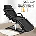 Artist hand Hydraulic Facial Table Tattoo Chair Massage Bed Adjustable Professional for Esthetician Beauty Spa Lash Bed for Eyelash Extensions Salon Equipment Barber Chair Salon Chair (Black)