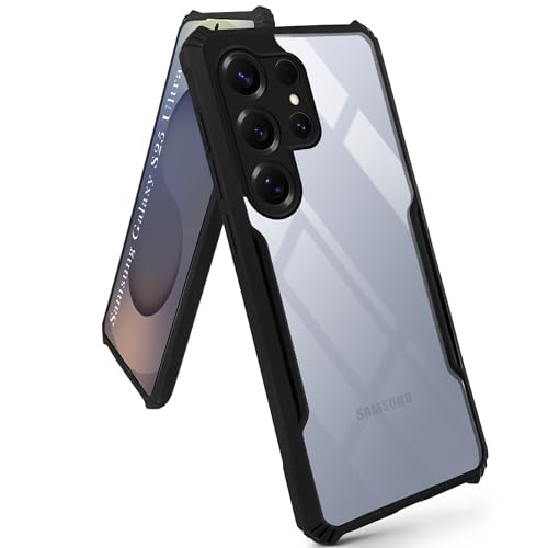 Image of Jkobi Back Cover Case for Samsung Galaxy S25 Ultra (Shockproof with Polycarbonate Clear Panel | Professional Black)