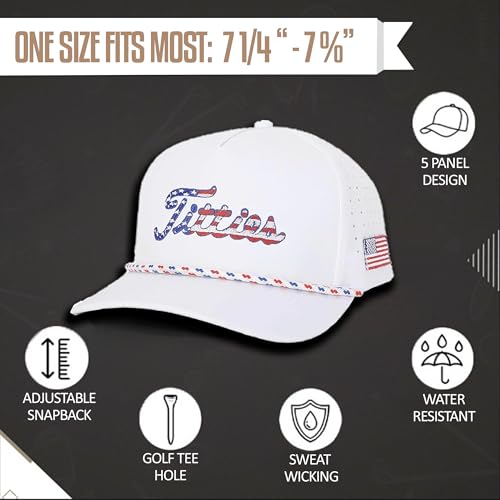 Image of Curves & Clubs Titties Golf Hat - Funny Golf Hat, Titties Hat - Funny American Hat - One-Size-Fits-All - Men's Gifts