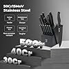ZHANG-XIAO-QUAN-SINCE-1628-15Pcs-Knife-Sets-with-Block-knife-sets-for-kitchen-with-block-High-Carbon-Stainless-Steel-Built-in-Sharpener-Dishwasher-SafeBlack ZHANG XIAO QUAN SINCE 1628 15Pcs Knife Sets with Block, knife sets for kitchen with block High Carbon Stainless Steel Built-in Sharpener Dishwasher Safe(Black)