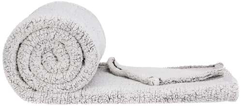 Image of amazon basics Polyester Double Bed Sherpa Blanket (270 GSM) | Single Layer (Black)