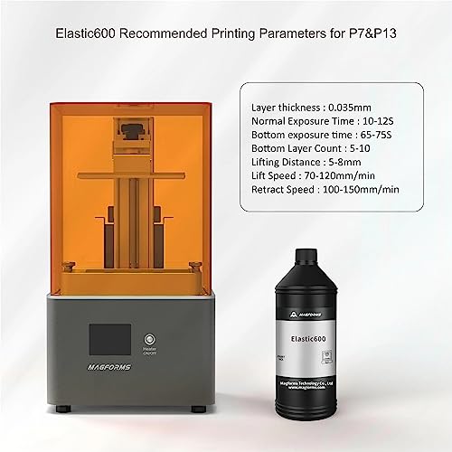 Image of 3IDEA Magforms Elastic600 Resin 1kg-Black for 3D Printer