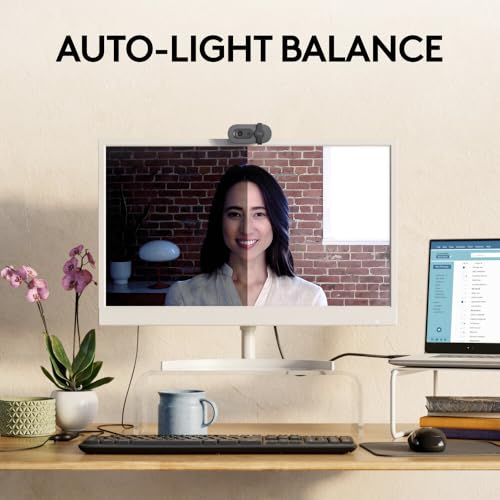 Image of Logitech Monitor Bundle with MK270R Wireless Keyboard (Full-Size, Plug-Play) + H340 USB Headset (Noise-Cancel, Digital Stereo) + Brio 100 Webcam (1080p, auto Light)