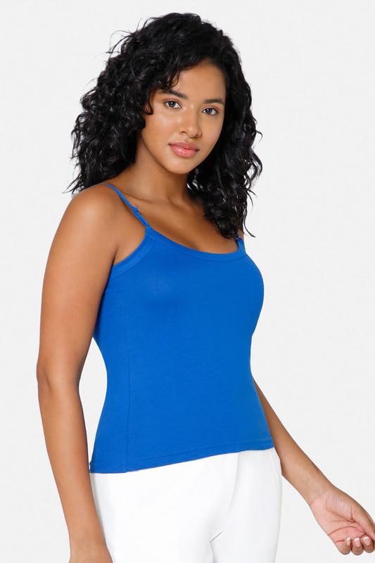 Image of Intimacy Cotton Camisole for Women with Adjustable Straps - Soft & Breathable Everyday Wear Slip for Women