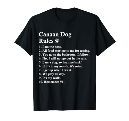 Funny Canaan Dog Rules T-Shirt