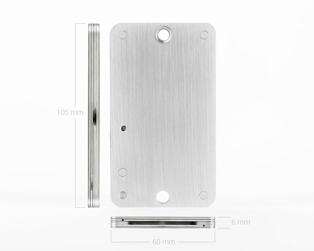 Cryptosteel Cassette Solo - Fusibile in metallo e Seed Backup per 24 parole, password e PIN - ignifugo, impermeabile, resistente alla corrosione - Compatibile con Ledger, Trezor, portafogli