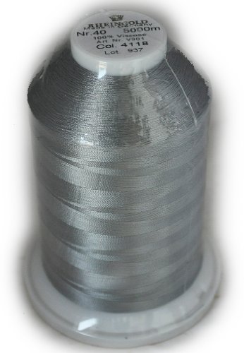 Hilo Rheingold Rayon 4118 Gris No. 40 5500yd / 5000 m miniatura 1