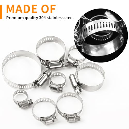 Hongway HONGWAY2019121801 78 Pack Hose Clamp Assortment Kit thumb #2
