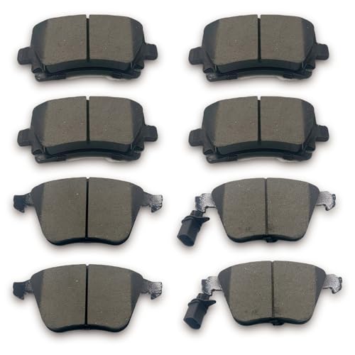 TALAMOYI Front and Rear Ceramic Disc Brake Pads Compatible with Audi A4 A6 A4 Quattro A6 Quattro 2005 2006 2007 2008 2009