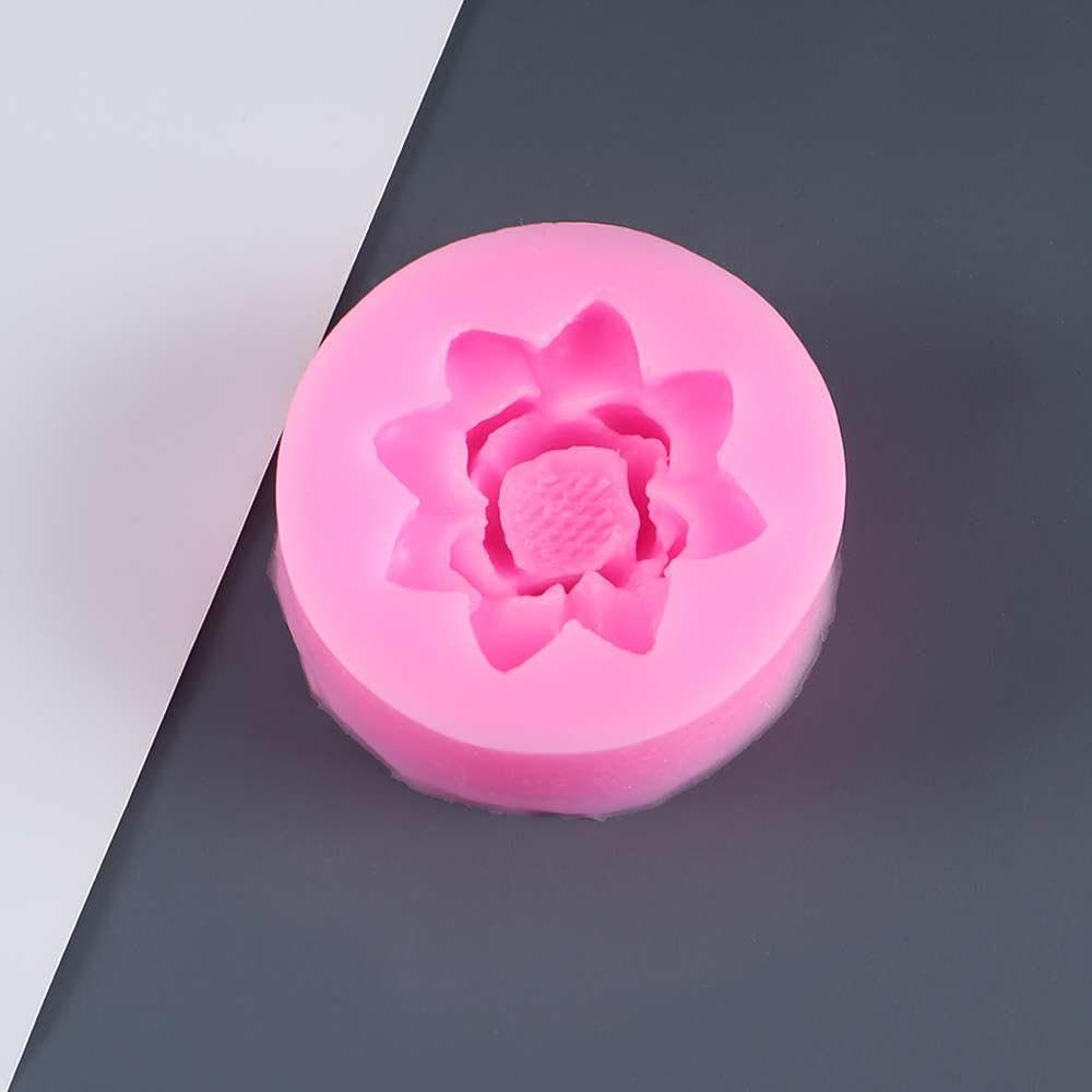 Moule à Fondant En Silicone, Design Lotus 3D, Fleur, Chocolat