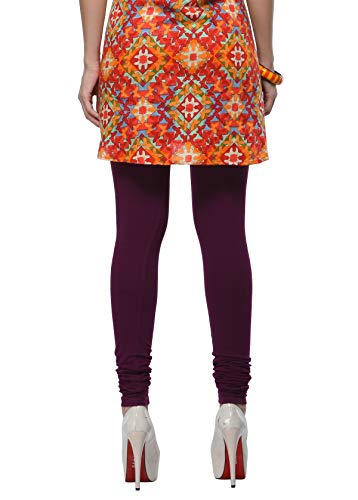 Image of Frenchtrendz Women's Cotton Spandex Stretchable Mid Rise Slim Fit Churidar Leggings Pull On
