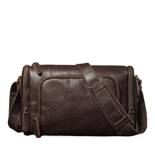 Bolso bandolera de cuero vintage multipropósito para adultos