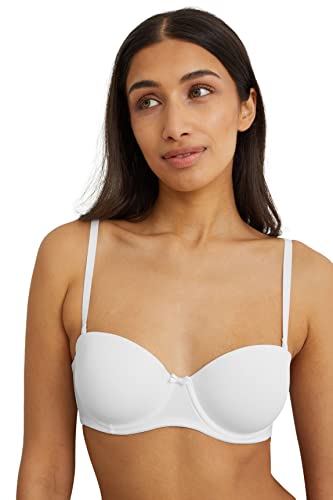 C&A Damen Balconette BH Balconette Bra Stretch|Synthetisch weiß 70 B