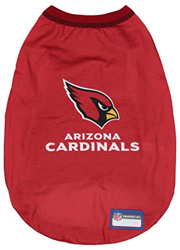 Zubaz NFL Team Pet T-Shirt for Dogs, Arizona Cardinals, Medium
