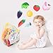 Fun-Here 48PCS Play Kitchen Food Toy Set Kids Cutting Market Cooking Educational Leaning Cake Pizza Fruit Vegetables Ice Cream Pretend Playset Party Favor Supplies for Boys Girls