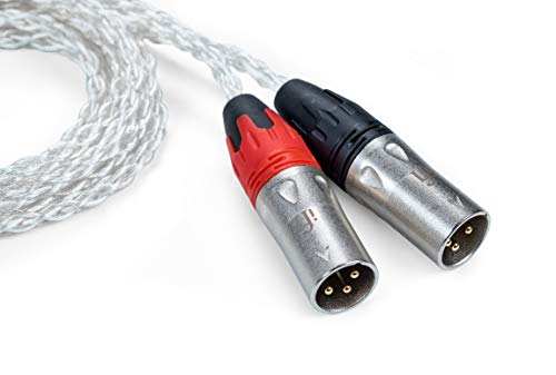 iFi - 4,4mm auf XLR Kabel - Schwere OFHC-Strangguss-Kupfer-Silbermatrix 16AWG-Leiter | Superweiches (60P) HD-Polymer mit 1500V AC-Funkenfestigkeit und minZ™-Spiralisolierung - Studio/Stage/DJ (1m)