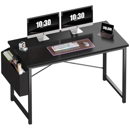 OLIXIS 47-Inch Computer Desk, Gaming and Home Office Table with Reversible Storage Bag