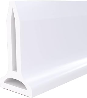 Duzzy 39 Inch Collapsible Shower Dam Water Barrier, Silicone Shower Splash Guard for Walk in Shower, Dry and Wet Separation Suitable for Bathroom and Kitchen
