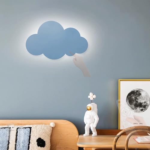 Lámpara de pared recargable USB con diseño de nube y control táctil