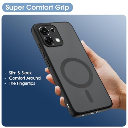 Image of Matte Smoke Frosted Translucent Back Cover for Oppo F31 5G / Oppo F33 5G Camera Protection | 360 Protective Bumper Case (Oppo F31)