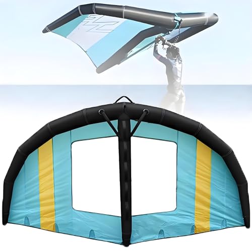 Vela Inflable Profesional para Windsurf (4㎡, 5㎡, 6㎡),ala Inflable para Windsurf, ala Inflable De Mano con Ventana para Wingfoil Y Kitesurf,para Surf Y Actividades AcuáTicas.(4m²)